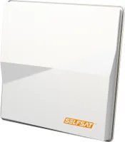Selfsat H50M4 Flachantenne mit Quad LNB 6° für Astra / Hotbird 4 Teilnehmer