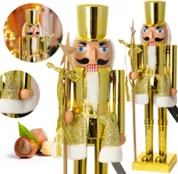 Weihnachts Figur Nussknacker Weihnachten 60 Cm Deko-Figur Gold Hut