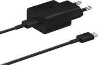 Originální nabíjecí kabel Samsung Fast Charger Napájecí adaptér Typ C S21 S22 S23 Black Napájecí zdroj + nabíjecí kabel