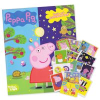 Peppa Pig - Spiele mit Gegensätzen Starter Sammelalbum + 50 Sticker ohne Doppelte