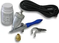 Wiltec Airbrush "Air Eraser" mini pískovací pistole a abrazivo, 0,5 mm tryska, 15 ml kelímek, odstraňování, čištění, gravírování, odstraňování rzi