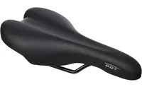 MTB sedlo polstrované čierne