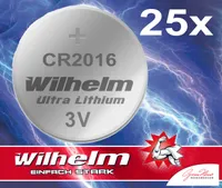 4 x CR2016 Lithium Knopfzelle 3V CR 2016 original VARTA lose Industrie-Ware 