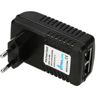 Zasilacz Extralink PoE 12V, 1A, 12W, zasilacz ścienny z dwoma portami RJ45