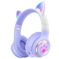 Kopfhörer, Gaming, drahtlose Kopfhörer, Over-Ear-Kopfhörer,Lila