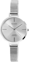 Akzent Mode Damen Design Armband Uhr Silber Meshband Milanaise Ohne Ziffern Analog