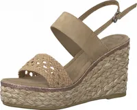 Marco Tozzi Damen Sandalette in Beige, Größe 41
