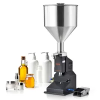 VEVOR 5–50ml Abfüllmaschine Manuell Flüssigkeitsabfüllmaschine aus lebensmittelechtem Edelstahl 304 Silikon PTFE kompatibel mit 500-W-Luftkompressor Filling Machine Zum Abfüllen von Honig Öl Essenz