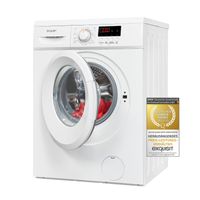 Exquisit Waschmaschine WA8014-030E weiss | 8 kg Fassungsvermögen | Weiß