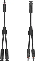 Paar Y Solarstecker Verteiler Buchse für Solarpanel mit Kabel