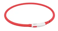 Trixie Flash USB svítící obojek XS-XL 70 cm / 10 mm, - červená (RP 2,10 Kč)