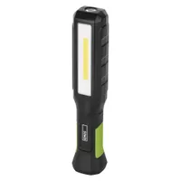 EMOS wasserdichte LED-Arbeitsleuchte, aufladbar mit knickbarem Haltefuß, Haken und Magnet, 800 lm, 110 m Leuchtweite, 2000 mAh Akku, Ladekabel, P4544