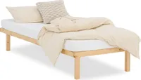 Homestyle4u Bett 90x200 cm Jugendbett Bettgestell Holzbett Gästebett