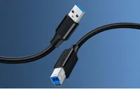 Tiskový kabel USB 3.0 A-B UGREEN US210, kabelový adaptér USB kabel 1m černý