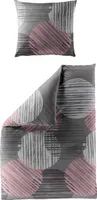 Bierbaum Mako-Satin Bettwäsche Set 4010-60 rosa 155 x 220 cm Baumwolle