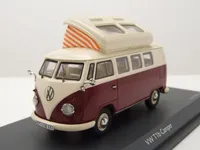 Volkswagen VW Bus T1 Bulli Peace and Love rot