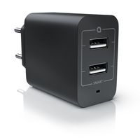 Aplic USB-Ladegerät 4800 mA, 2-Port Netzteil für Handy/Smartphone/Tablet, 4800mA - 2400mA je Port