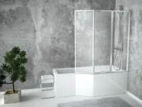 BADLAND Eckbadewanne Badewanne Integra 150x75 Rechts mit Acrylschürze | Ablaufgarnitur & Füße GRATIS