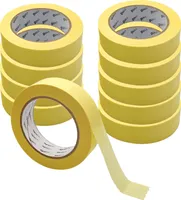 ARLI 10x Abdeckklebeband Kreppband 30 mm x 50 m Krepp 262 Malerkrepp Malerband Kreppklebeband