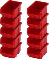 Ecobox mały czerwony 110x165x75mm
