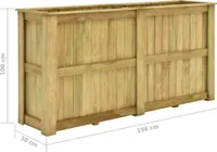 vidaXL Hochbeet 196 x 50 x 100 cm Kiefernholz Imprägniert