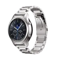 Náhradný remienok pre hodinky Samsung Gear S3 Frontier / Classic 22 mm kovový remienok z nerezovej ocele (farba: strieborná)