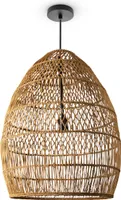 Pendelleuchte Wohnzimmer Boho Korbleuchten Pendellampe Rattan Hängeleuchte