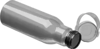 Trinkflasche aus recyceltem Aluminium / 750ml / Farbe: grau