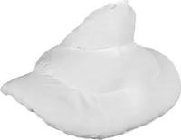 Nackenhörnchen mit Stehkragen schneeweiß - Kirschkernkissen - Nackenkissen Wärmekissen - Nacken-Heizkissen für Mikrowelle und Backofen