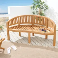 Massive Gartenbank EMPIRE TEAK 150cm natur Teakholz