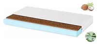 Hochelastische HR-Kokosmatratze 80x165 10 cm H3 H4 Antiallergisch Weiß