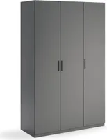 MiroMark Dominika DK-23-GT Kleiderschrank 3-türig Grafit Matt