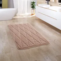 Badezimmerteppich Badematte Badteppich Badvorleger Flauschig Memory Foam 3D Grösse 65x120 cm