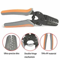 Kleště na krimpování svorek s otevřenou hlavicí Mini Micro Double Hinge On 180mm