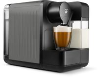 Tchibo Cafissimo „milk“ Kaffeemaschine Kapselmaschine für Caffè Crema, Espresso, Kaffee und Milchspezialitäten, Kapselmaschine mit Milchaufschäumer, auf Knopfdruck, Metallic Silver