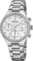 Festina F20401_1 Damen-Armbanduhr, Edelstahl-Gehäuse, Metall-Armband