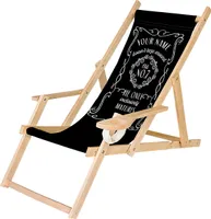 Personalisierbarer Holz Liegestuhl Klappbar Klappliegestuhl mit Armlehne und Getränkehalter Strandstuhl Motiv Whiskey [119]