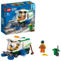 LEGO 60249 City Straßenkehrmaschine, Spielzeugauto mit Fahrer-Minifigur, Müllwagen Spielzeug für Kinder ab 5 Jahre