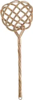 Teppich-Klopfer Rattan Handklopfer handgearbeitet Ausklopfer Klopfer geflochten