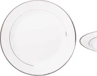 Porzellan-Dessertteller rund weiß 16 cm