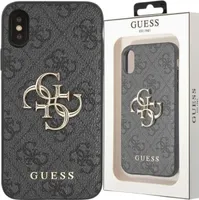 Guess 4G Big Metal Logo - pouzdro pro iPhone X (šedé)