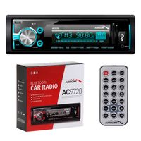 AUDIOCORE AC9720 Autoradio, Mechaless, USB-Receiver, MP3-Wiedergabe, Front-AUX, Bluetooth