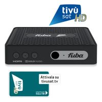 FUBA ODE718 Full HD HEVC H.265 Smartcard HDMI DVB-S2 Sat Receiver mit aktivierter Tivusat HD Karte