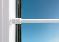 Deco4Me Gardinenstange zum Klemmen (Weiß, 40-60 cm - 1 Stück) ausziehbare Klemmstange für Gardinen & Scheibengardinen - einfache Montage am Fensterrahmen, ohne Bohren & Kleben - max. Tragkraft 2 kg