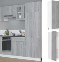 vidaXL Kühlumbauschrank Lyon Grau Sonoma 60x57x207 cm Holzwerkstoff