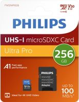 Philips MicroSDXC Card     256GB Class 10 UHS-I U3 incl. Adapter
