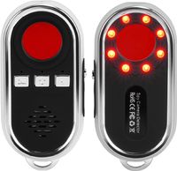 Tragbar Wanzen Detektor RF Wireless, Anti Spy Hidden Camera Detector mit LED-Blitz und 120db Persönlicher Alarm, Versteckte Spionage Kamera Finder