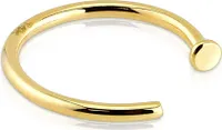 Autiga® Nasen-Piercing 14 Karat 585 Echtgold Stecker Nasenring Stift Hufeisen Nagel gold 10 mm