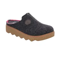 Rohde Damen Hausschuhe Pantoffeln Softfilz Foggia 6120, Größe:39 EU, Farbe:Grau