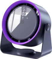 Luftkühler Klimaanlage,5Kühlstufen ，USB Air Wandmontierter Doppelzweck -Lüfter, Fortschrittliche Digitalanzeige， Mini-Ventilator Für Zuhause，grau